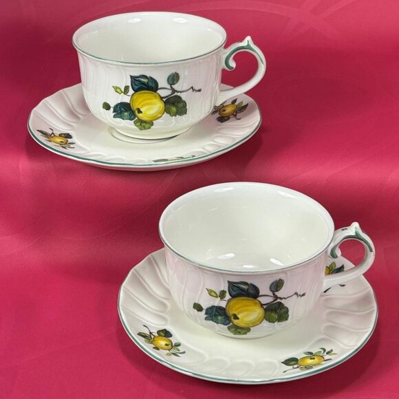 2 sets of Villeroy & Boch Jamaica tea cup & saucer - Picture 1 of 7